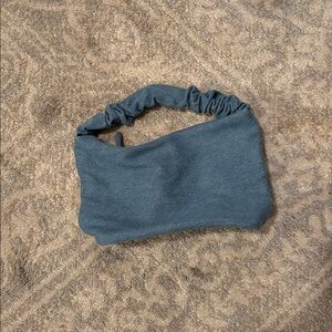 Stoney Clover Lane scrunch handle bag in denim